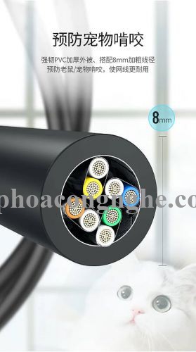 Ugreen 70330 3M cáp mạng cat8 24AWG Class S/FTP 2000Mhz NW121 30070330